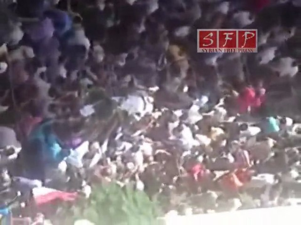 حمص - الخالدية - جامع الغفران - تشييع الشهداء 23-7-2011