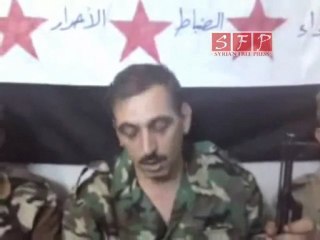 انشقاق مجموعة من شرفاء الجيش السوري 28-7-2011