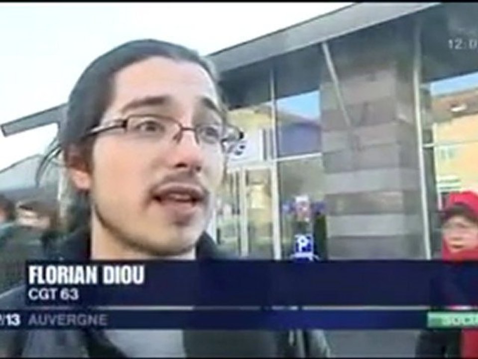 Occupation Pôle Emploi 17/01/12 à Clermont-Ferrand