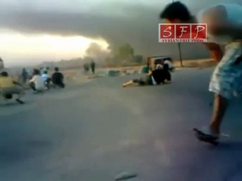 حماة حي كازو إطلاق نار كثيف على الأهالي 31-7-2011