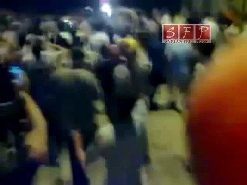 مظاهرات حلب حي الزهراء جامع الشامي 4-8-2011