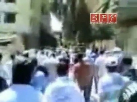 مظاهرة جوبر جمعه الله معنا 5-8-2011