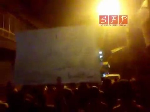 ريف دمشق حرستا - مظاهرة مسائية جمعة الله معنا 5-8-2011