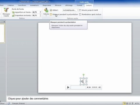 PowerPoint 2010 : Insérer un son