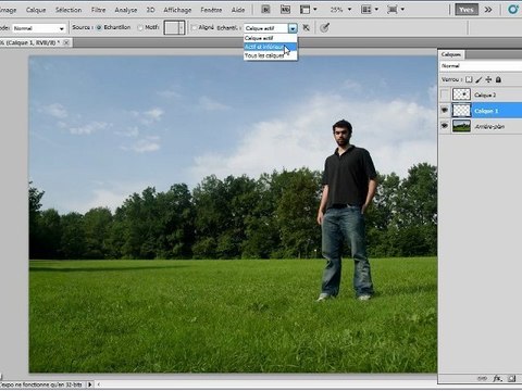 Adobe Photoshop CS5 : Retoucher simultanément plusieurs calques