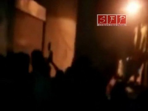 دمشق برزة - مظاهرة مسائية لنصرة حمص وحماة 7-8-2011