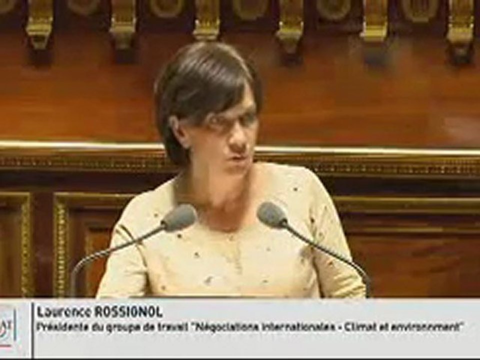 L. Rossignol dans le débat Négociations internationales - Climat et environnement »