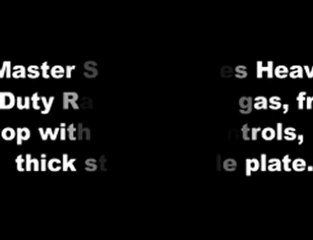 51-in Range w  Fry Top & Griddle, Standard Oven & Storage Base, LP