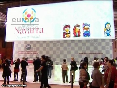 Chupinazo y encierro en el día de Navarra en FITUR