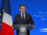 N. Sarkozy adresse ses voeux aux forces économiques