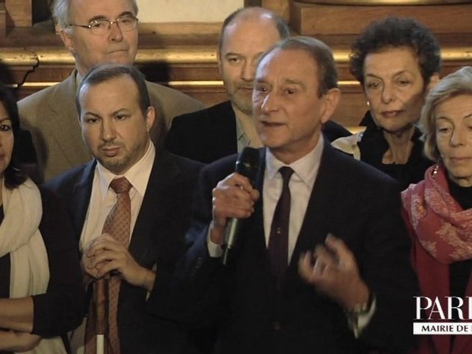 Les voeux de Bertrand Delanoë à la presse