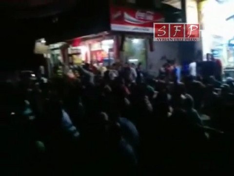الزبداني - ريف دمشق مسائية تطالب بإسقاط النظام 12-8-2011