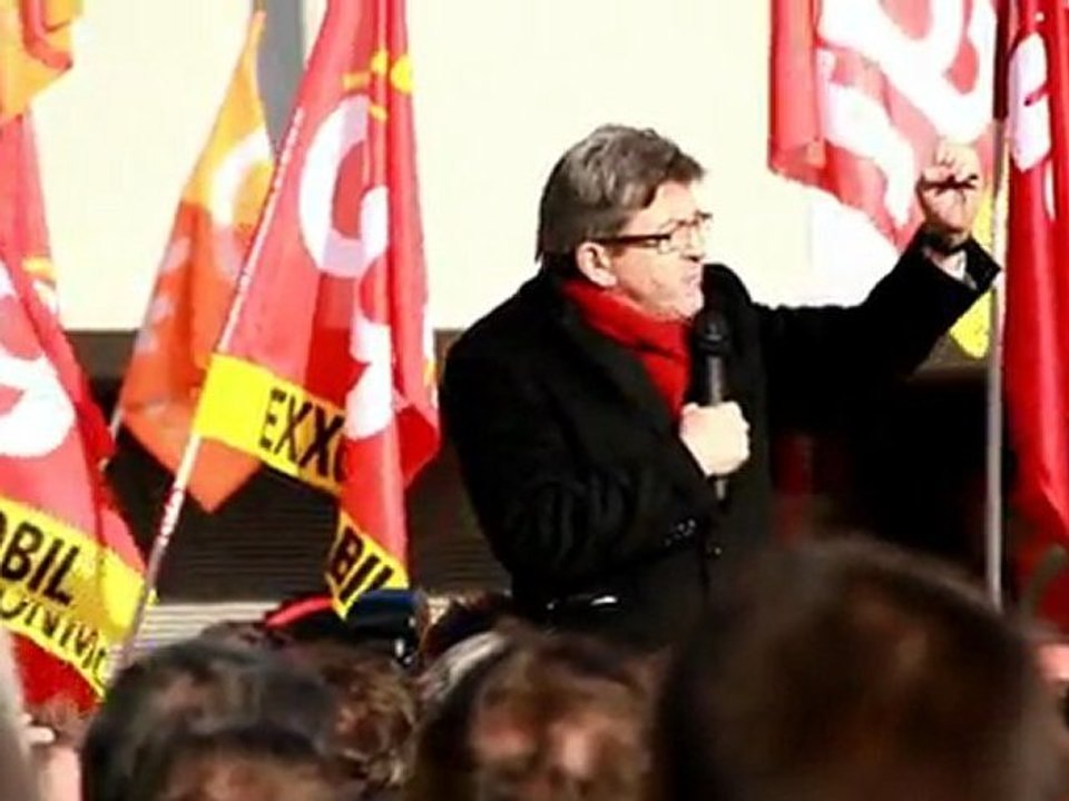 Jean-Luc Mélenchon chez Petroplus