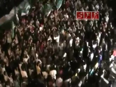 فري برس | حمص باباعمرو بعد صلاة التراويح 14-8-2011