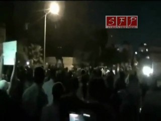 فري برس | مظاهرة في حي الميدان زاهرة جامع الأشمر13-8-2011