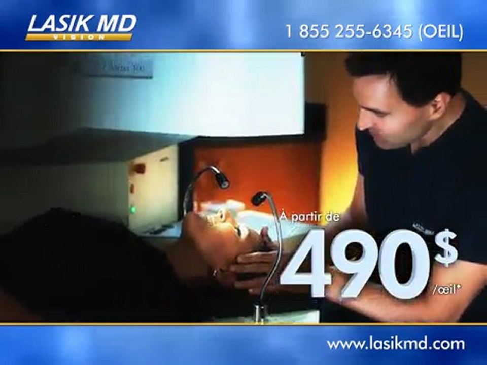 Message publicitaire de LASIK MD