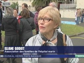Hendaye, économie à l’hôpital marin et menace sur l’emploi.
