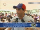 Capriles: Si queremos un estado con menos violencia tenemos que construir más escuelas