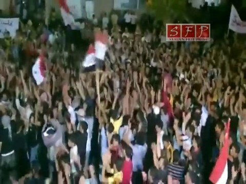 فري برس - مظاهرات حوران الطيبه 14-8-2011