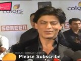 Shahrukh Khan Looks Awesome In Black Suit @'Colors Screen Awards'