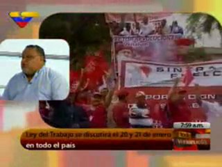 (VIDEO) Central Socialista de Trabajadores iniciará debate sobre Ley Orgánica del Trabajo