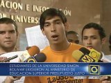 Estudiantes de la USB exigieron presupuesto justo