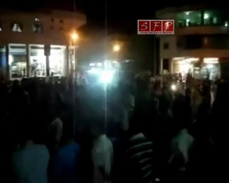 فري برس إدلب بنش تجمع أحرار بنش في مظاهرة لاسقاط النظام 18 08 2011