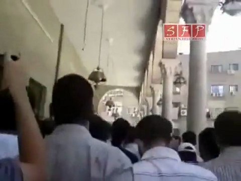 فري برس دمشق الميدان مسجد الحسن في جمعة بشائر النصر 19 8 2011
