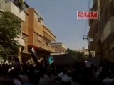 فري برس   حمص  ابطال باب الدريب وباب تدمر في مظاهرة حاشدة جمعة 19 8 2011