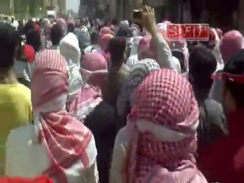 فري برس مظاهرات بمدينه الميادين بعد صلاه الجمعه 19 8 2011 جمعه بشائر النصر 19 8 2011