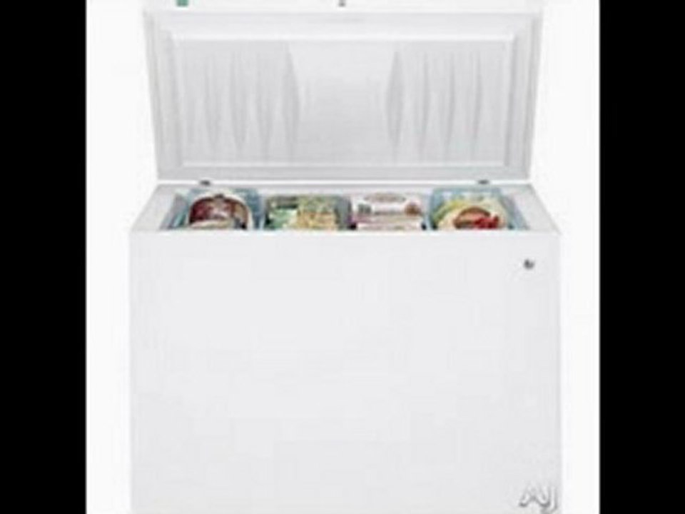 GE FCM15PUWW Chest Freezer with 4 Lift-Out Sliding Bulk Storage