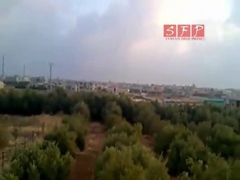 فري برس خربة غزالة إطلاق نار من قبل قوات الأمن والشبيحة صباح جمعة بشائر النصر 19 8 2011