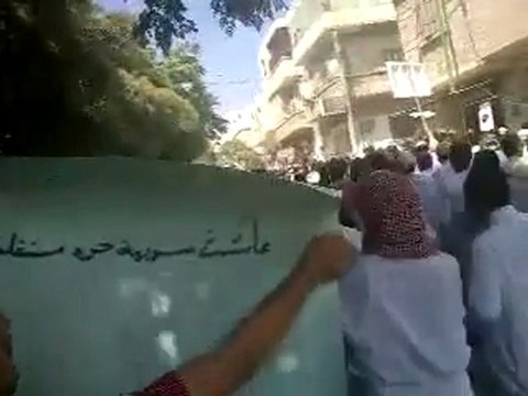 فري برس معرة النعمان مظاهرات جمعة بشائر النصر 19 8 2011