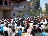 فري برس   منظر مهيب لمظاهرة تشييع شهداء مدينة تدمر 20 8 2011