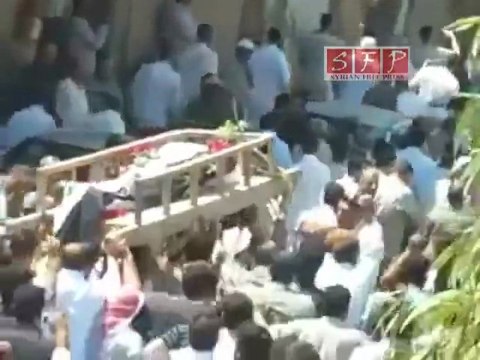 فري برس حمص تدمر تشييع شهداء جمعة بشائر النصر 20 8 2011