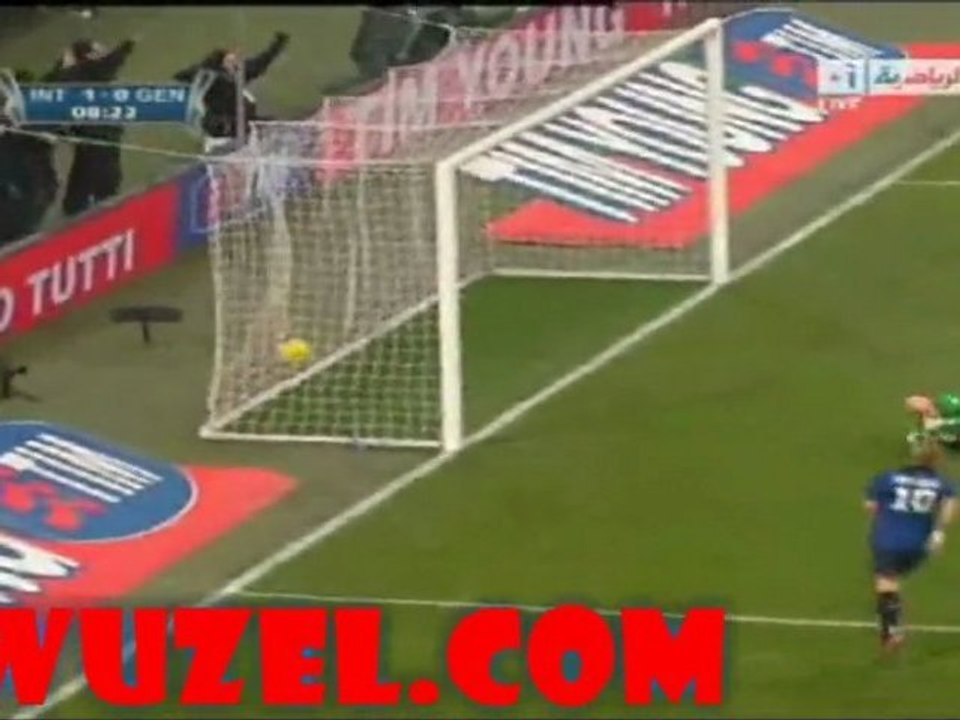 Inter - Genoa 1:0 Maicon Goal '9 19-01-2012