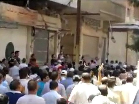 فري برس تشييع الشهيد مصطفى حسون حمص 22 8 2011