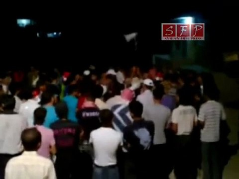 فري برس حوران عتمان مظاهرة مسائية 22 8 2011