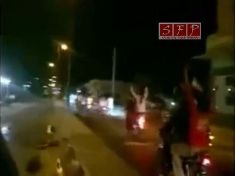 فري برس حوران الغارية الغربية مظاهرة بعد التراويح في 22 8 2011