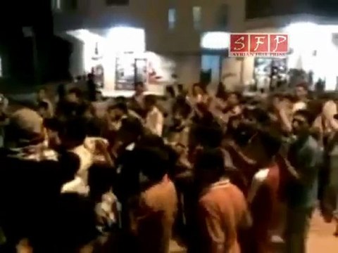 فري برس ادلب تفتناز مظاهرة بعد التراويح 22 8 2011
