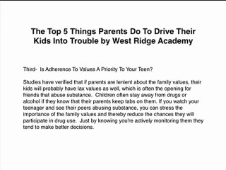 5 Things Parents Do To Drive Their Kids Into Trouble