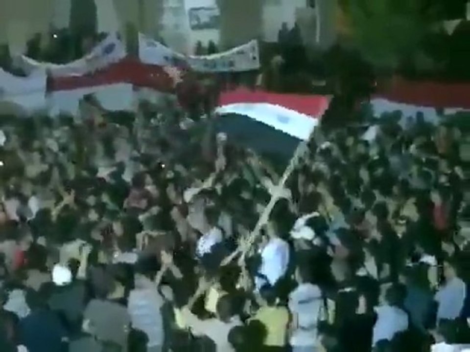 فري برس   حوران الطيبة  مظاهرة تجمع القرى الشرقية في 23  8 2011