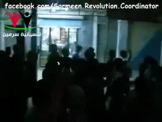 فري برس   إدلب  سرمين     بداية المظاهرة 24 8 2011