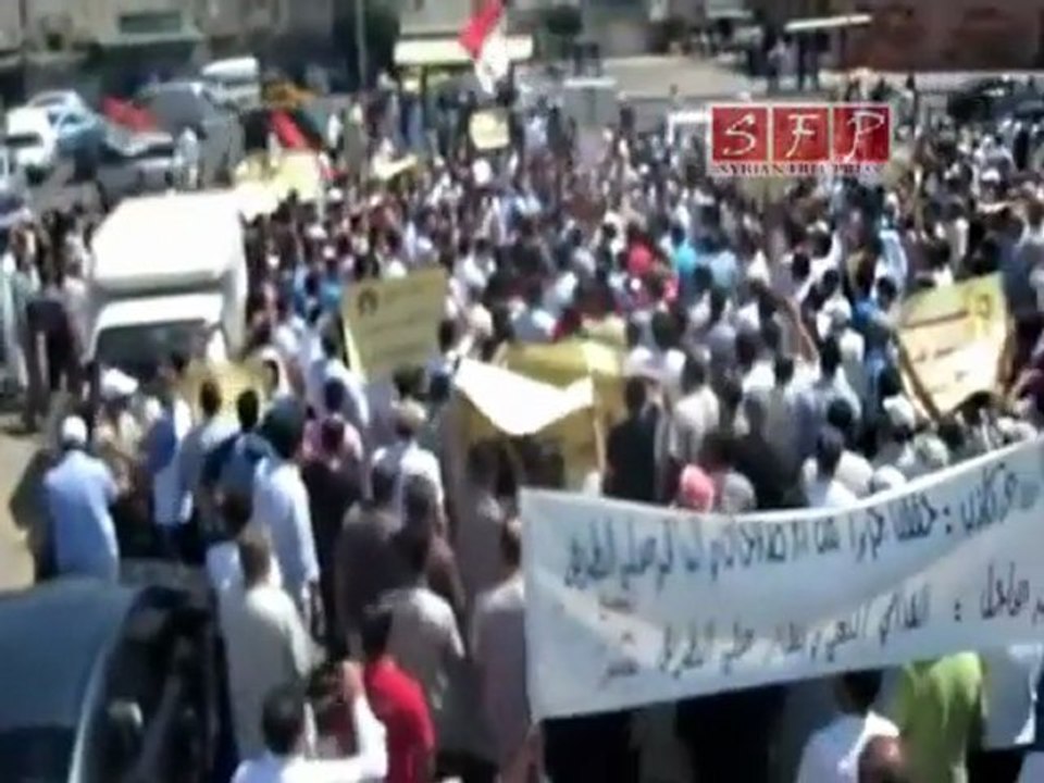 فري برس   حمص أحرار الوعر جمعة الثبات والصبر 26 8 2011