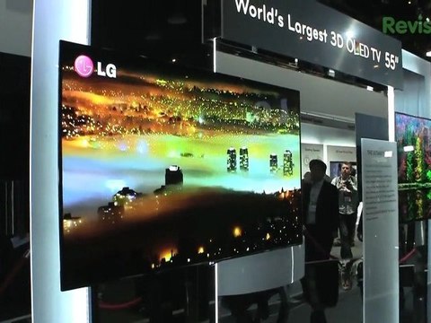 LG 55-inch 3D OLED TV - CES 2012 - GeekBeat.TV