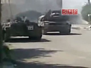 دير الزور فيديو يوضح حقيقة ضرب مأذنة عثمان 10 8 2011