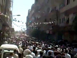 فري برس   عرس الشهيد سامر الأفندي و الشهيد عمران حمامة 28 8 2011