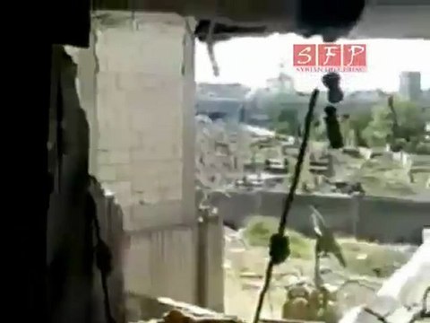 فري برس حمص باب الدريب قصف عشوائي للمنازل 25 8 2011