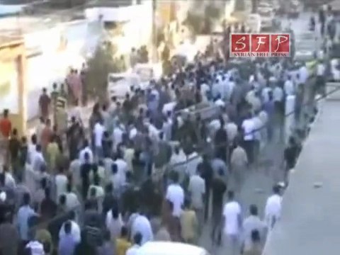فري برس الحولة موكب تشييع شهداء ثورة الكرامة 29 8 2011