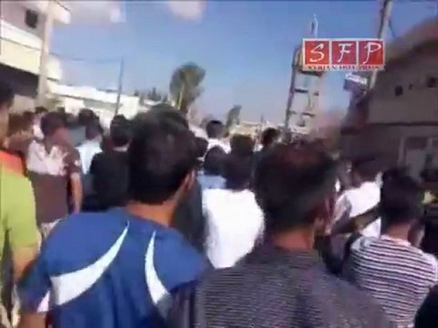 فري برس حوران تل شهاب مظاهرات اول يوم عيد الفطر 30 8 2011